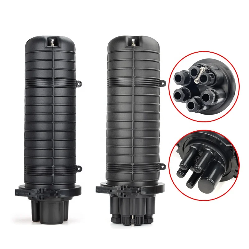 144 Core Waterproof Dome Type FTTH Fiber Optic Cable Splice Closure Optical Fiber Joint Box Heat Shrink Mechanical Type MUFA