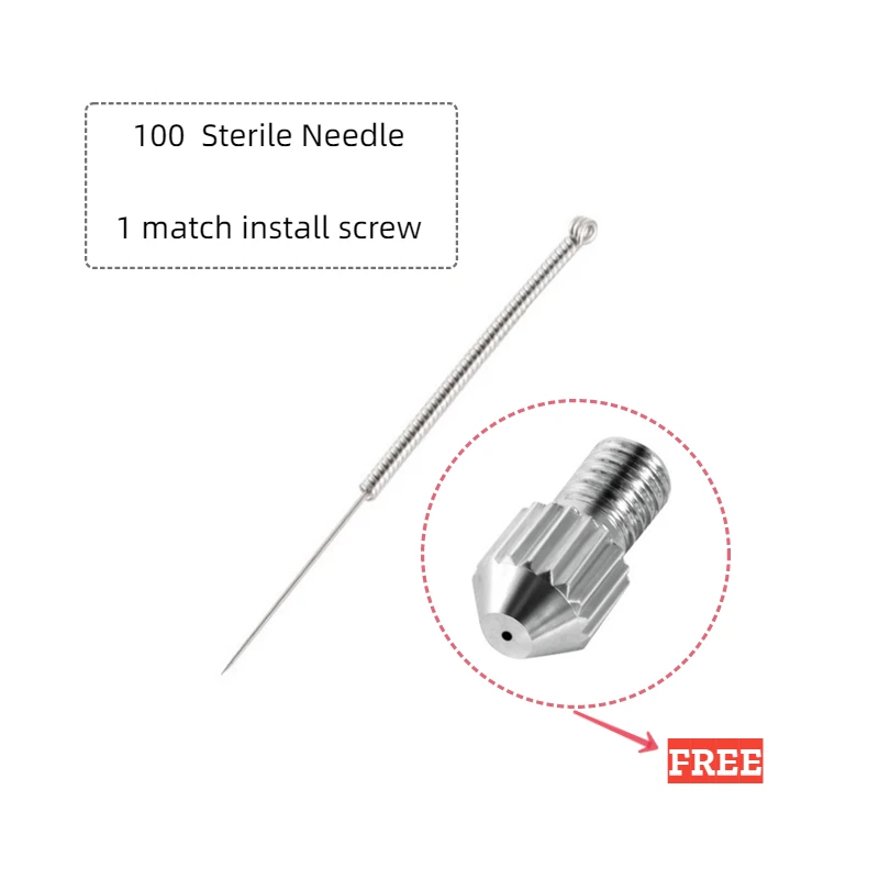 100 Pcs Surgical Sterile Needle Mini Mole Removal Pen Needles for Spot Mole Freckle Plasma Point Pen Machine Beauty Equipment