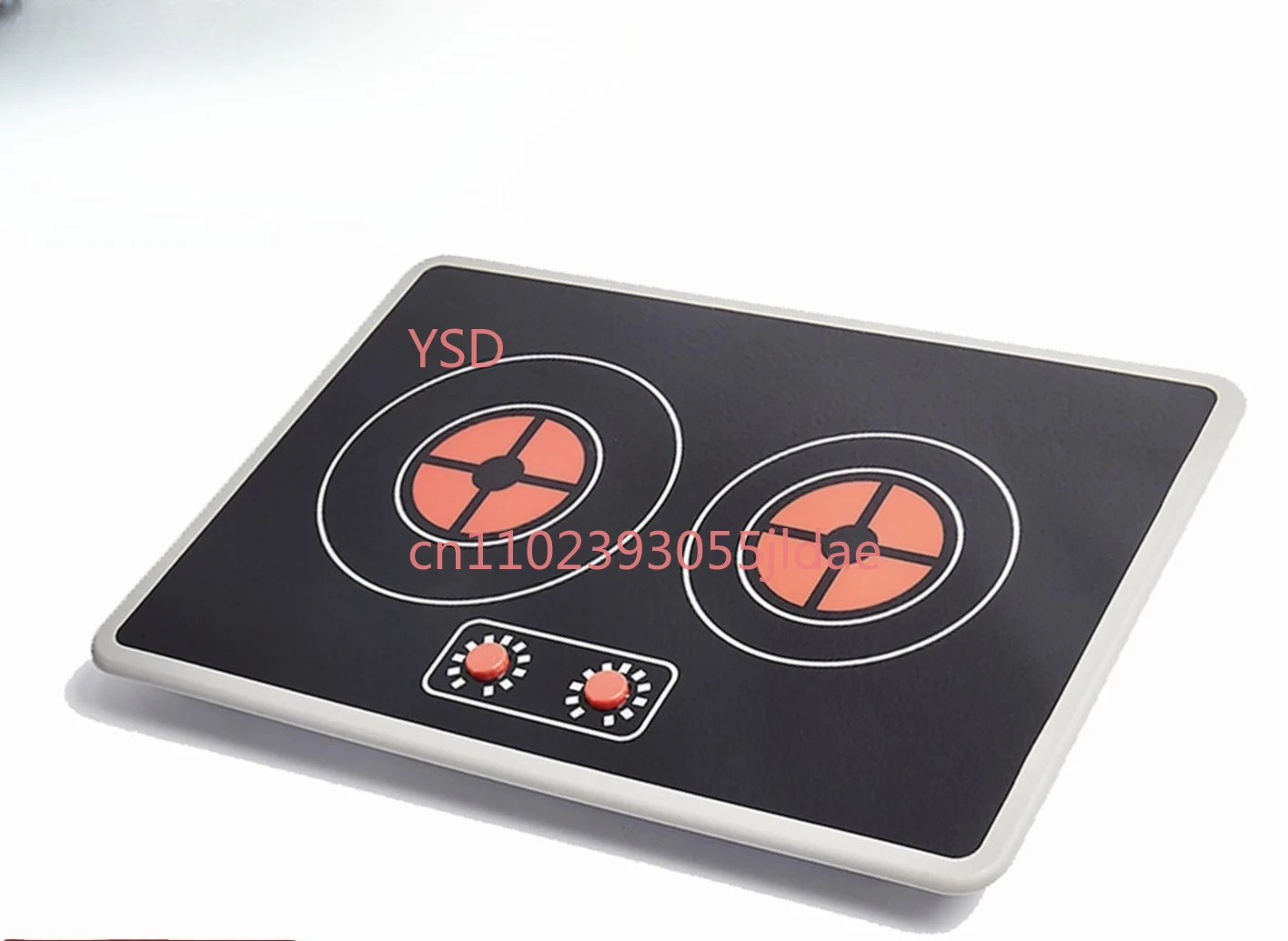 Pretend Play Kitchen Toy Wooden Simulation Induction Cooker With Full Cooking Accessories