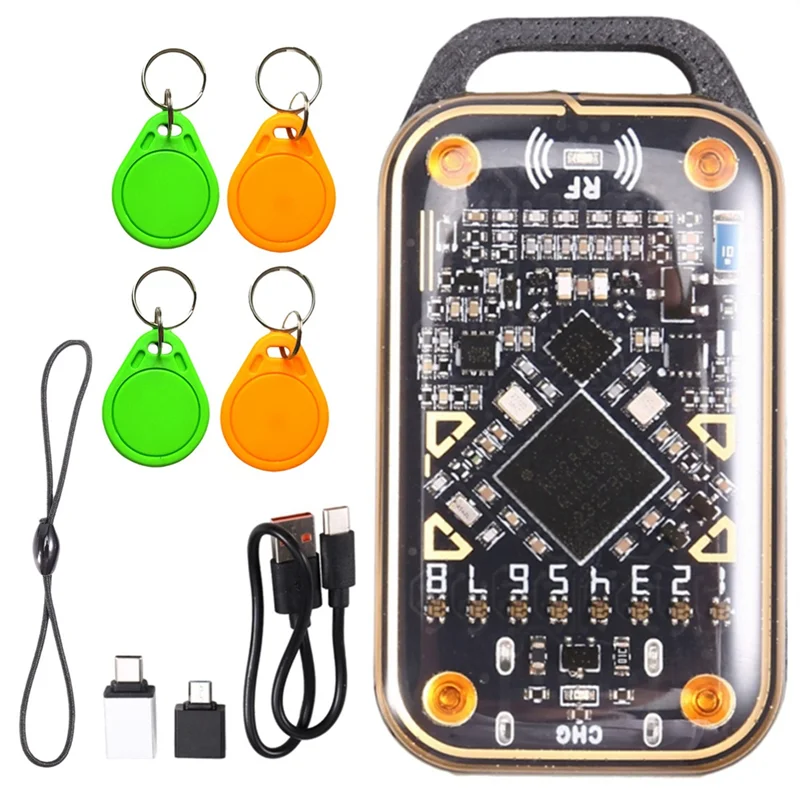 

M13K-обновленный эмулятор смарт-карт Chameleon Ultra + 2XUID/CUID-брелок RFID-считыватель смарт-чипов 125K 13,56M Дубликатор карт