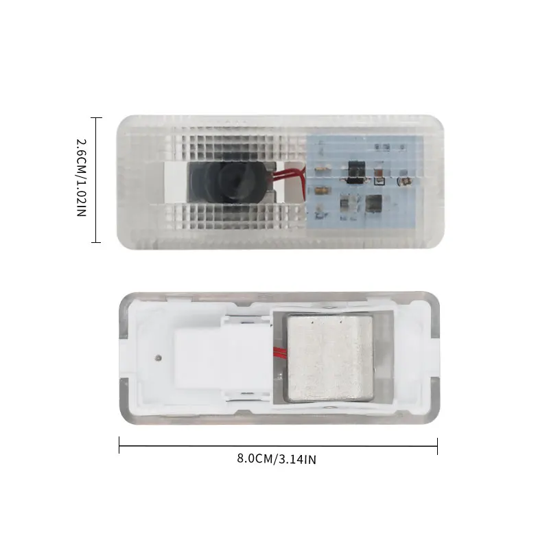 2個のled車のドアライトロゴプロジェクターシトロエンC5 X7 iiゴーストシャドウランプ礼儀ライト自動装飾アクセサリー