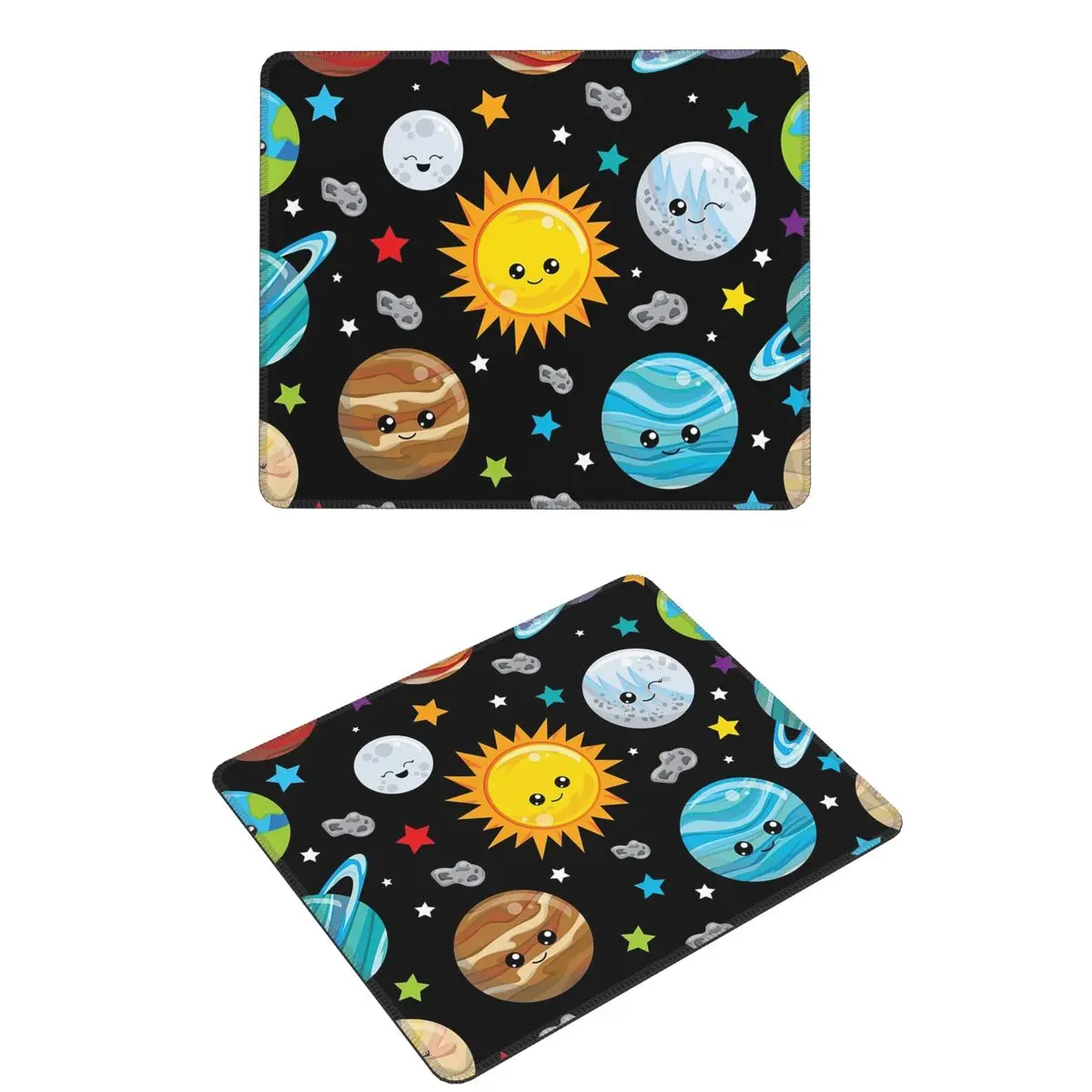 

Kawaii Planets, милый коврик для мыши с солнечной системой, компьютерная клавиатура, коврик для мыши, игровой коврик для ПК, офисные коврики для стола