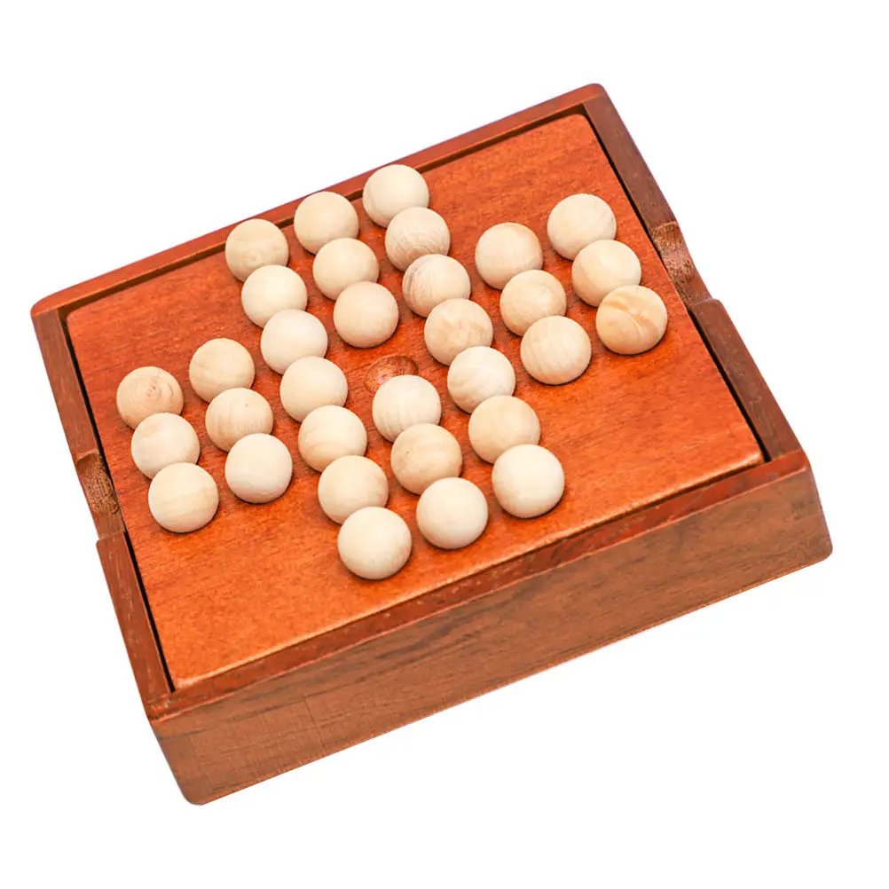 

1Set Wooden Chessboard Game Thick Wooden Beads Educational Learning Early Educational Board Game Enhance Logic