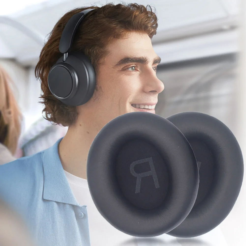 Headset Protective Cover Protein Leather Headphone Ear Cushion Replacement Ear Pads for Anker Q45 for Soundcore Life Headset - view 3