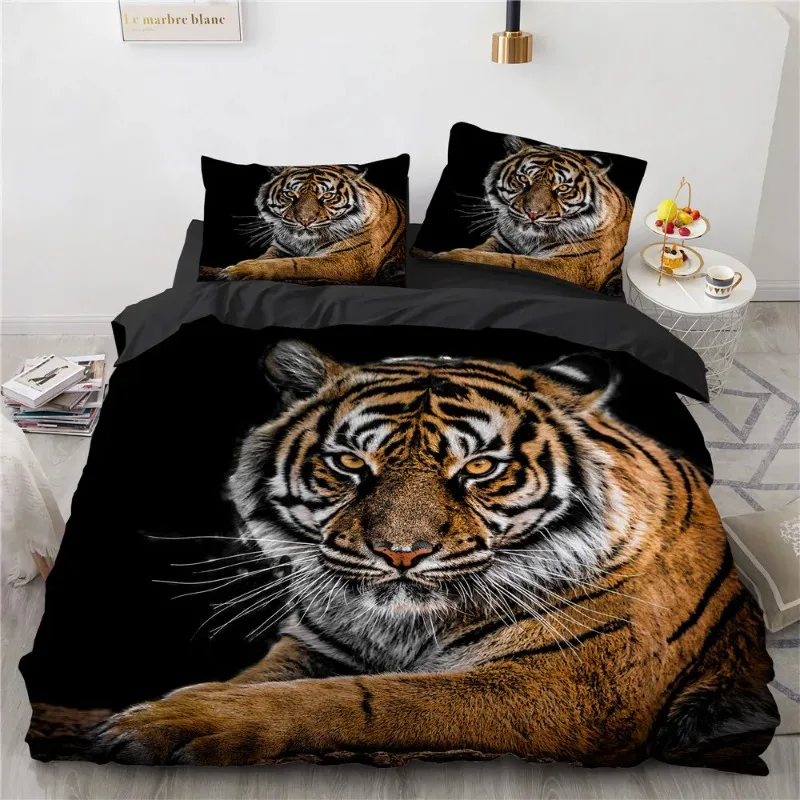 

Animal Tiger Bed Covr Set Bedding Winter Duvet Cover Sets Kids,twin Full Queen King Bedroom Set Home Textile Housse De Couette