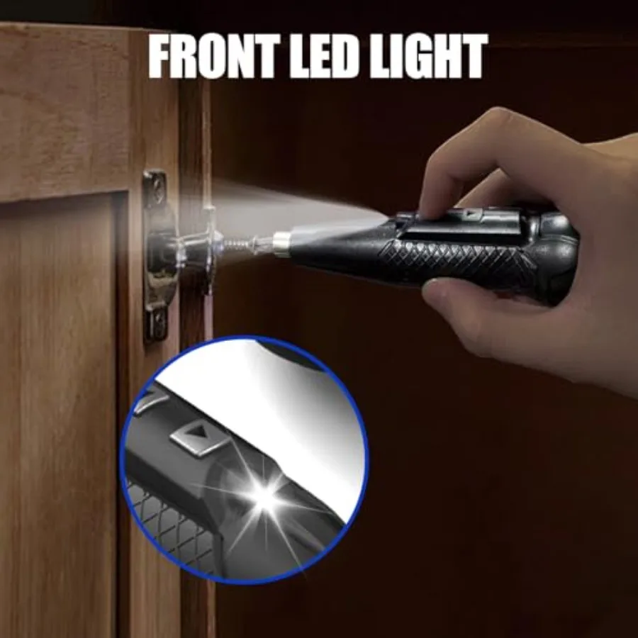 Cacciavite elettrico a batteria da 3,7 V Mini gadget rotante portatile ricaricabile per la casa Manuale automatico tutto in uno con luce LED e