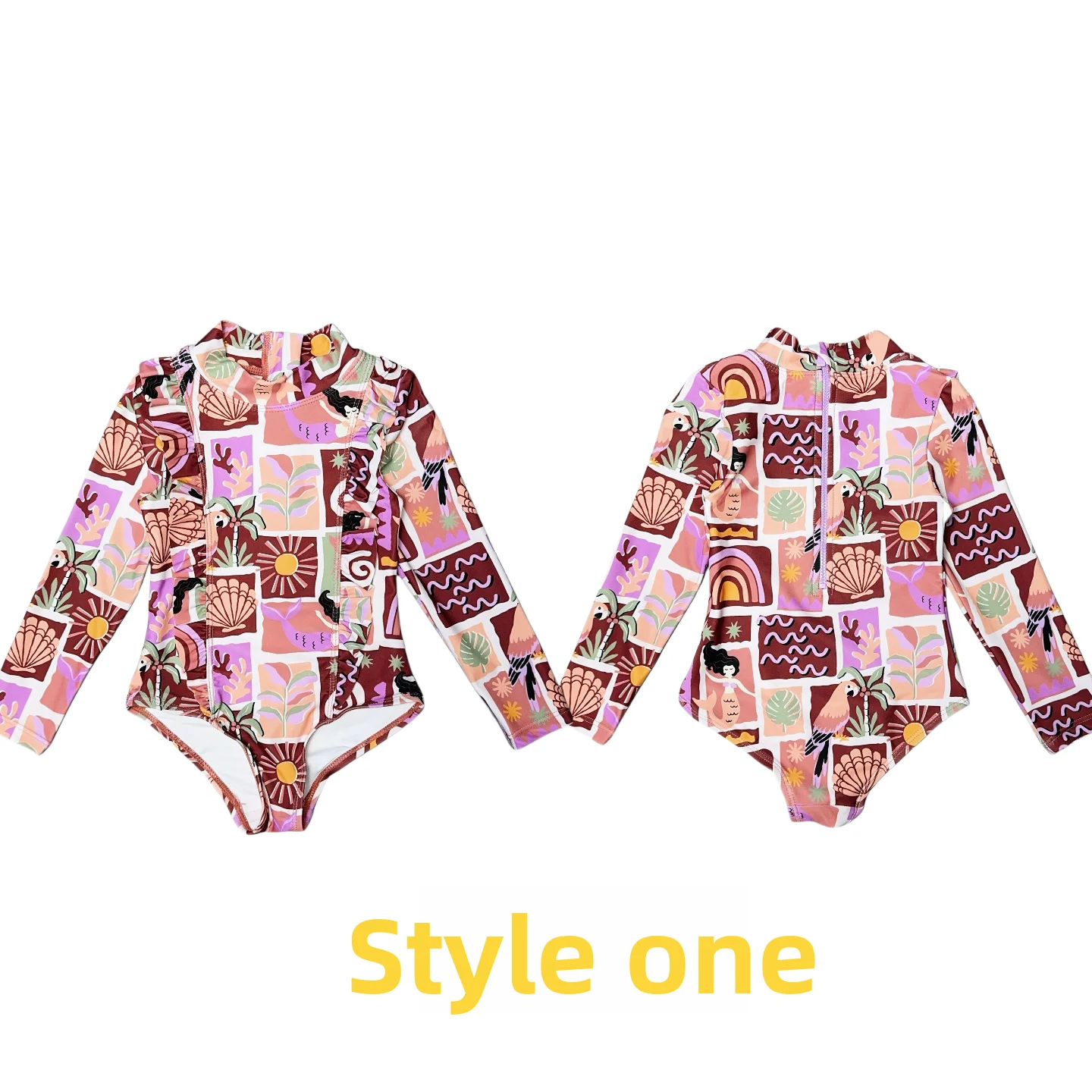 

Детский купальник для девочек с принтом для пляжа и серфинга, быстросохнущий, для фанатов плавания