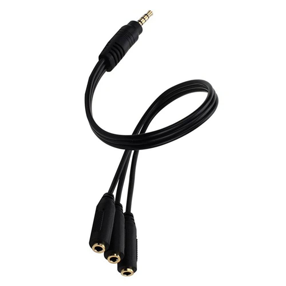 

0.3 m 3.5mm Stereo Plug Male to 3 1/8 "3.5mm Stereo Jack Female 1 Input 3 Output Stereo Audio Splitter Cable
