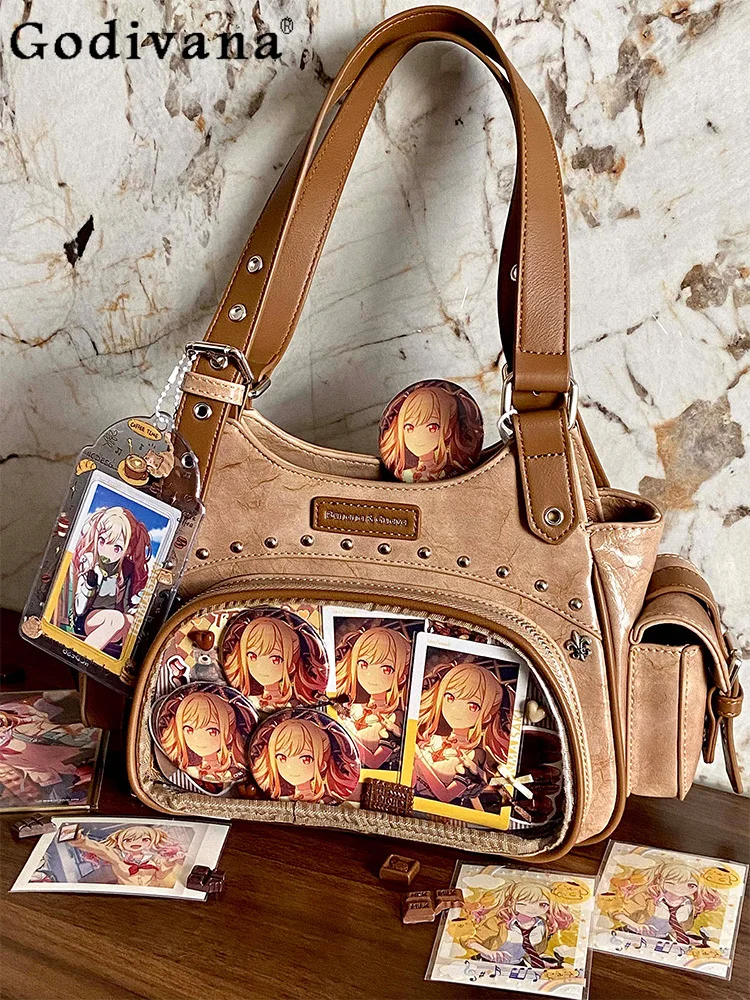 

Two-dimensional Yuan Japanese Original Large-capacity Pain Bag College Style Cute Baby Bag Sweet Girl Daily Shoulder Handbag