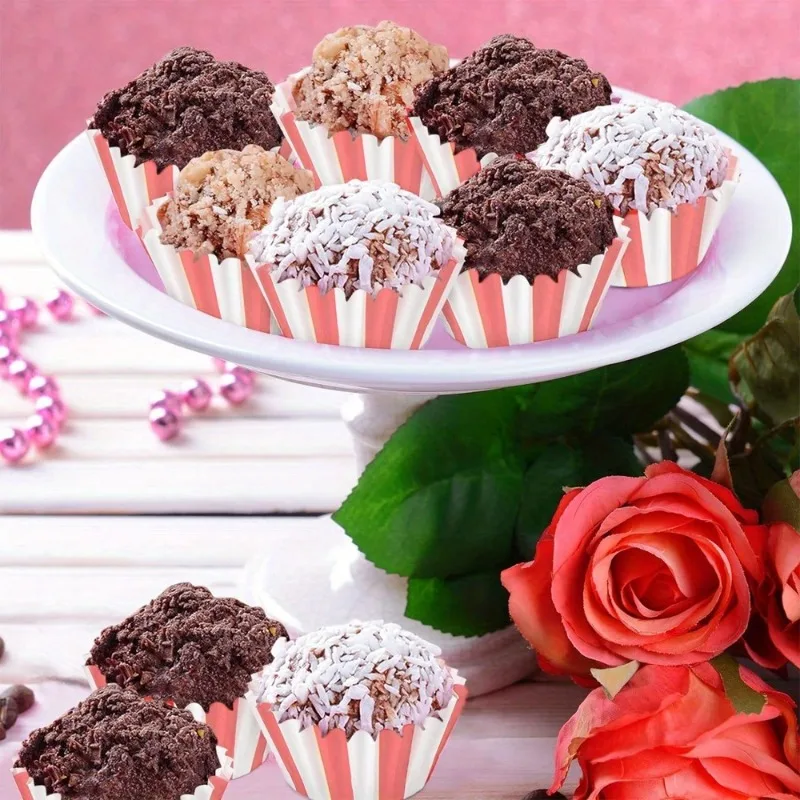 300PCS Colorful Cupcake Muffin Liners Baking Cups for Cakes Desserts Ideal for Birthday Wedding Baby Shower Holiday Parties