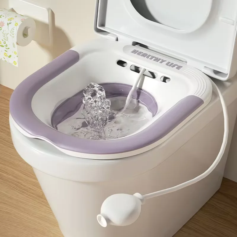 Inodoro plegable Sitz baño mujeres embarazadas lavabo especial bañera remojo para mujeres embarazadas hemorroides lavabo para el cuidado del paciente