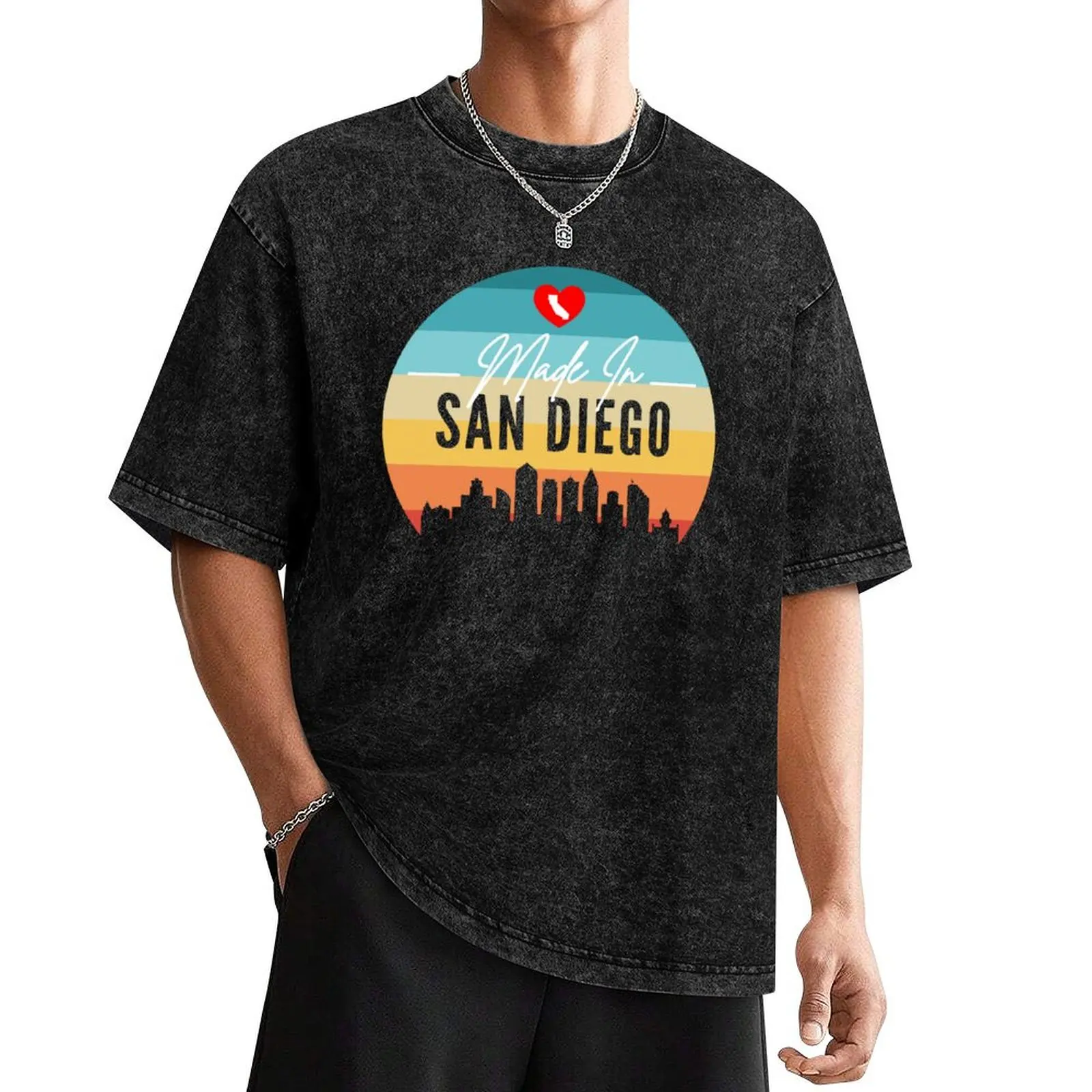 Made In San Diego T-Shirt Blouse sports fans basketball graphic tees customs plain t shirts men