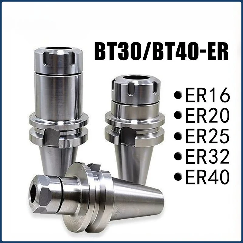 

CNC BT ER Knife Shank BT30 BT40 Tools holder ER16 ER20 ER25 ER32 70 100L ER40 Bracket Tool Collet Chuck Machining Center Spindle