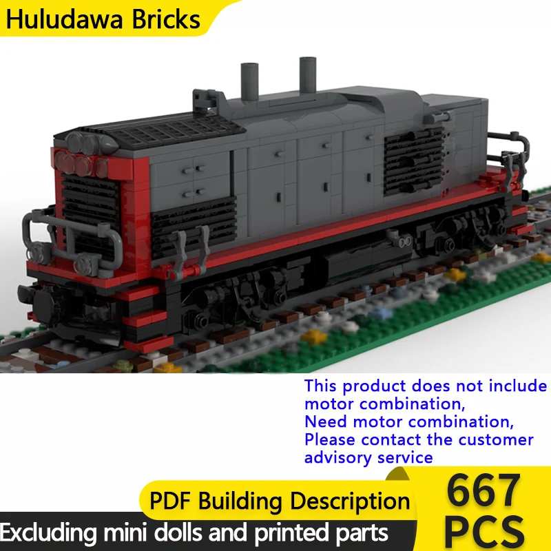 

City Car Model MOC Building Bricks SW1500 Diesel Locomotive Modular Technology Gifts Holiday Assemble Children Toys Suit