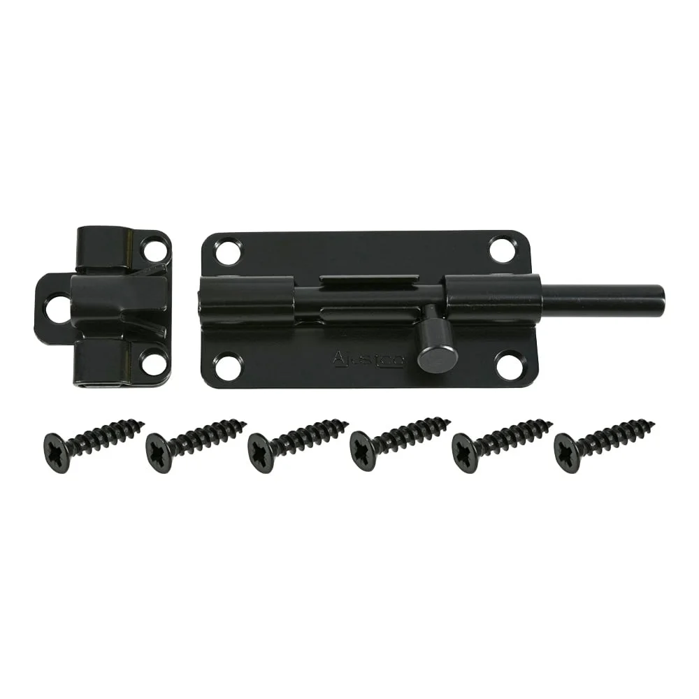 4 Inch Adjustable Outdoor Barrel Bolt Security Lock Stylish Design Easy Installation Lightweight Doors Cabinets Windows