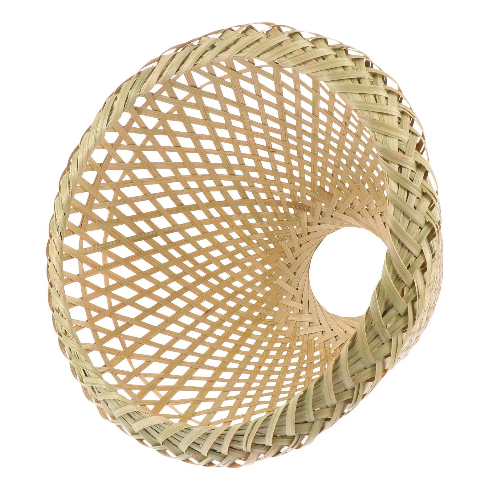 1Pcs Bamboo Woven Lampshade Ceiling Light Cover Chic Home Light Accessory for Bedroom Living Room Warm Atmosphere