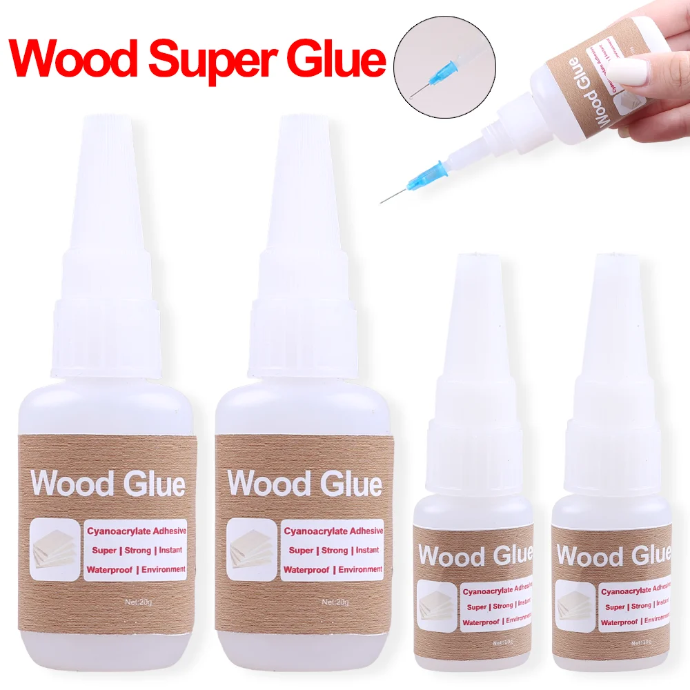 20g 10g High Strength Super Wood Glue All-purpose Fabric Acrylic Extra Strong Instant Adhesive Seconds Cyanoacrylate 502 Sealant