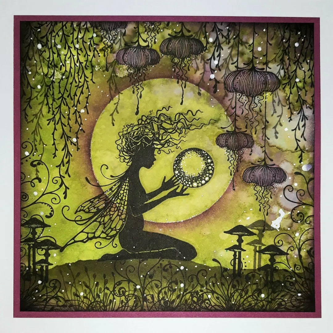 

Moon Tree House Clear Stamps Layering Stencils For Making Card Scrapbook Embossed Paper Album Diy Craft Template Decoration