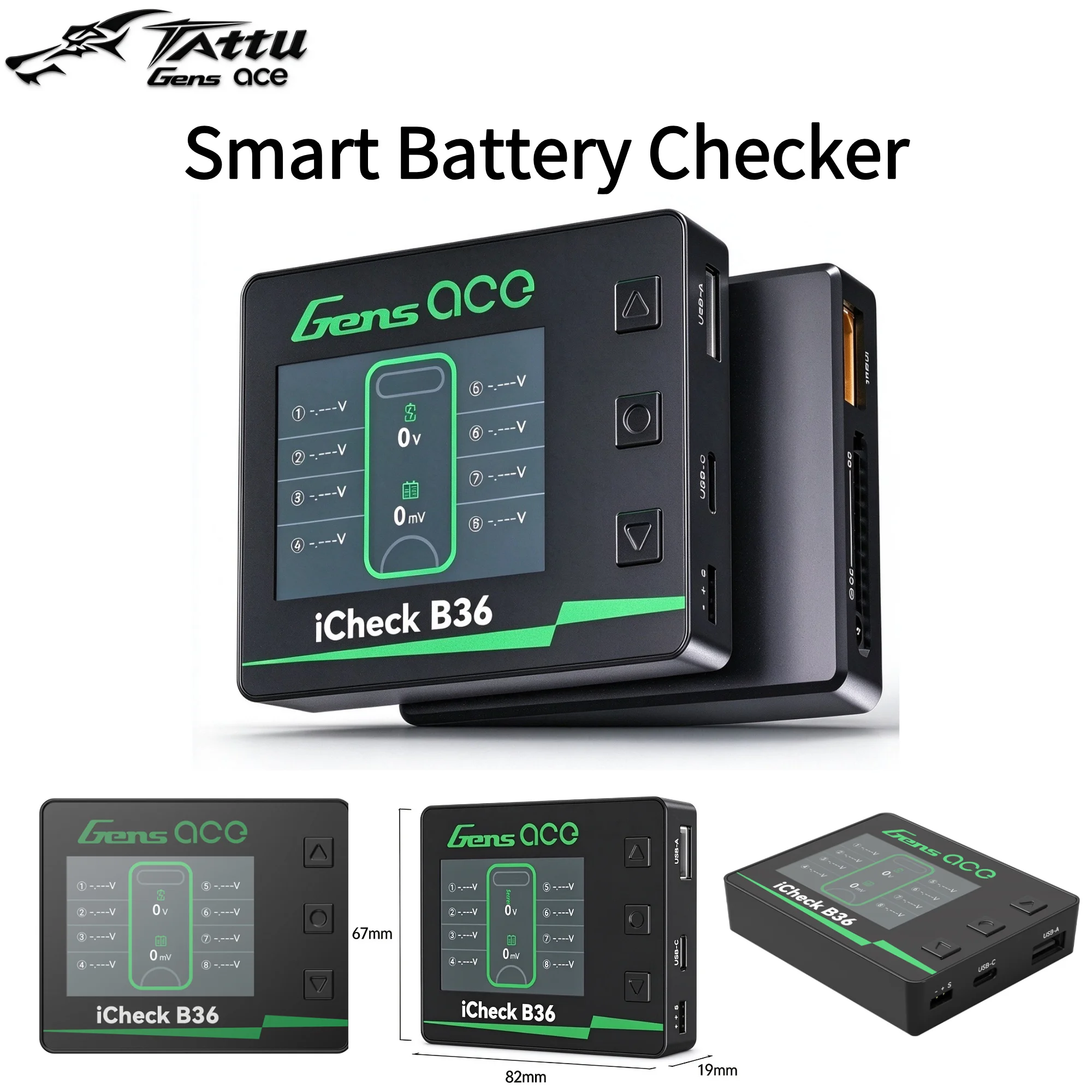Drone Controller Screen - Gens Ace iCheck B36, comprobador inteligente
