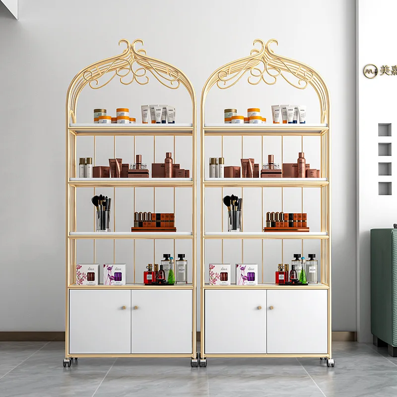 

Nordic Nail Salon Nail Polish Shelf Display Rack Cosmetics Shelf Display Rack Beauty Salon Product Display Cabinet