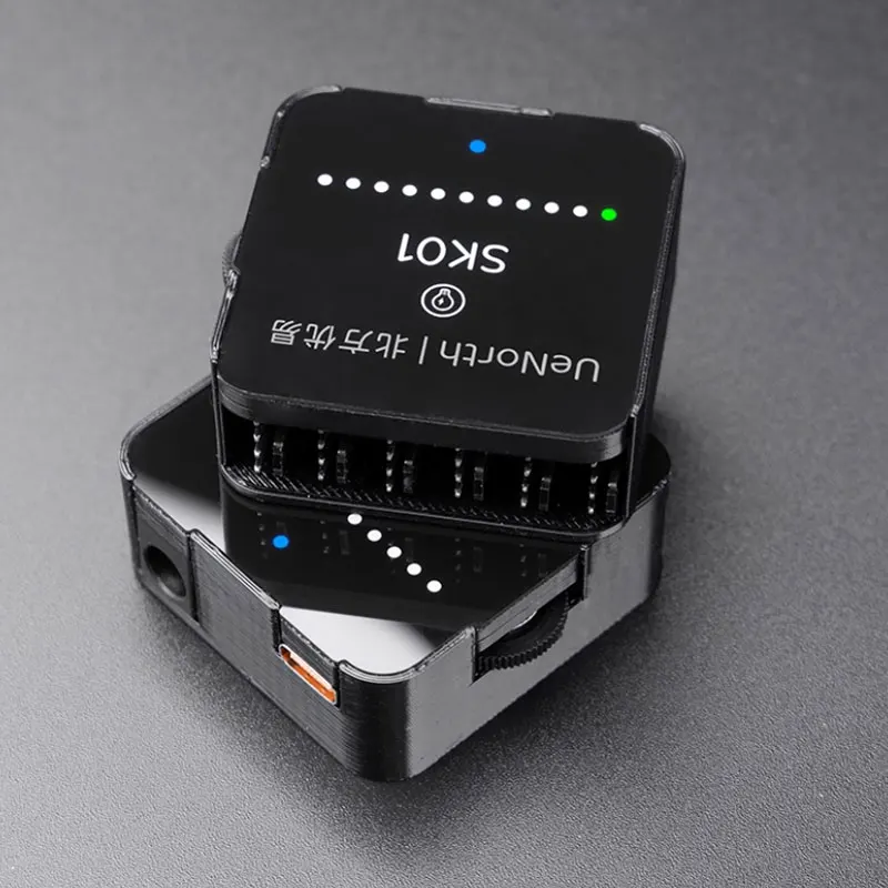 Angitu 4Pin PWM 6ポートファンハブガバナースピードコントローラー水冷ポンプハイパワーTYPE-C DC電源クーラー