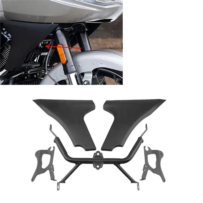 AU16-Motorcycle Fairing Side Cover Panel Bracket Kit For Touring Road Glide FLTRXSE CVO 2024 Side Cover Bracket