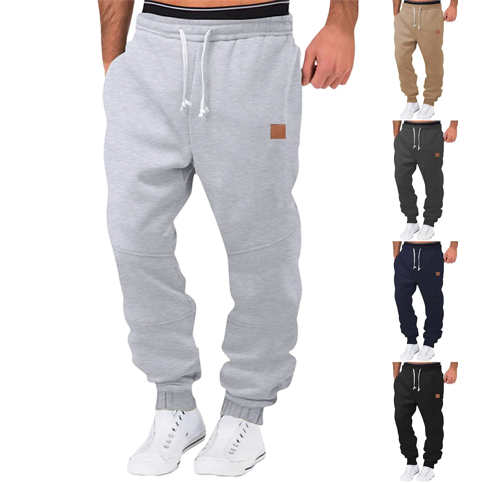 Men's Sweatpants Winter Warm Thermal Trousers Casual Athletic Fleece Pants Jogging Pants Men Sport Pants Overalls Pantalones