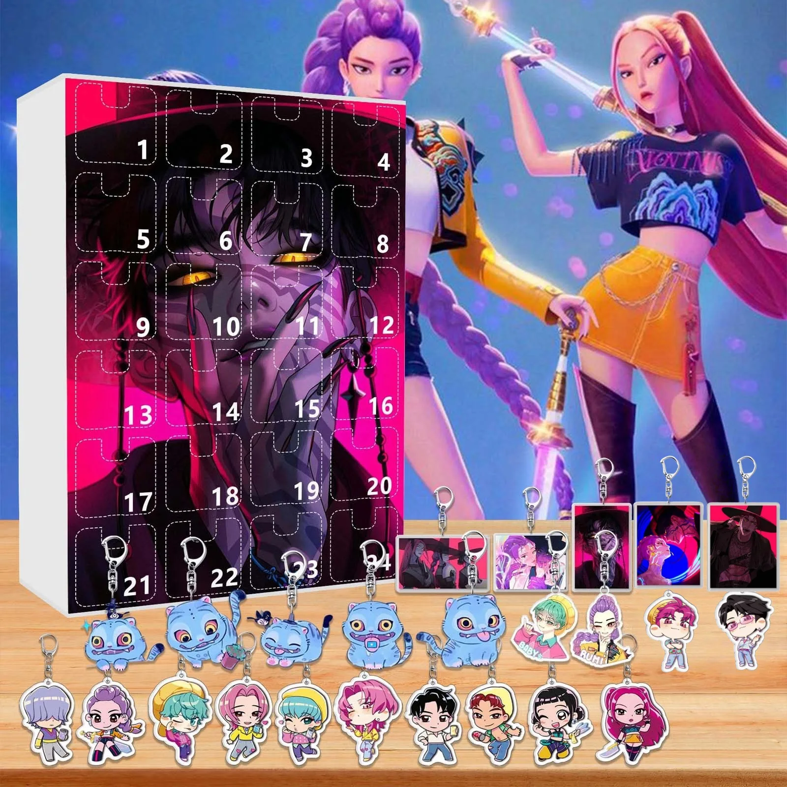 KPOP 크리스마스 블라인드 박스 데빌 헌터 KDH 헌트릭스 사자 어드벤트 캘린더 2025 뮤직 걸 루미 미라 조이 키체인 크리스마스 선물