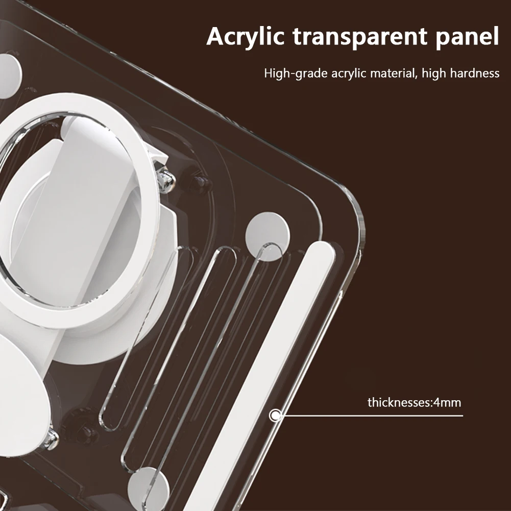 حامل كمبيوتر لوحي أكريليك حامل مكتبي قابل للطي لجهاز iPad Pro 11 12.9 بوصة/iPad 10.9 بوصة لهاتف Samsung Xiaomi Huawei حتى 13 بوصة #4