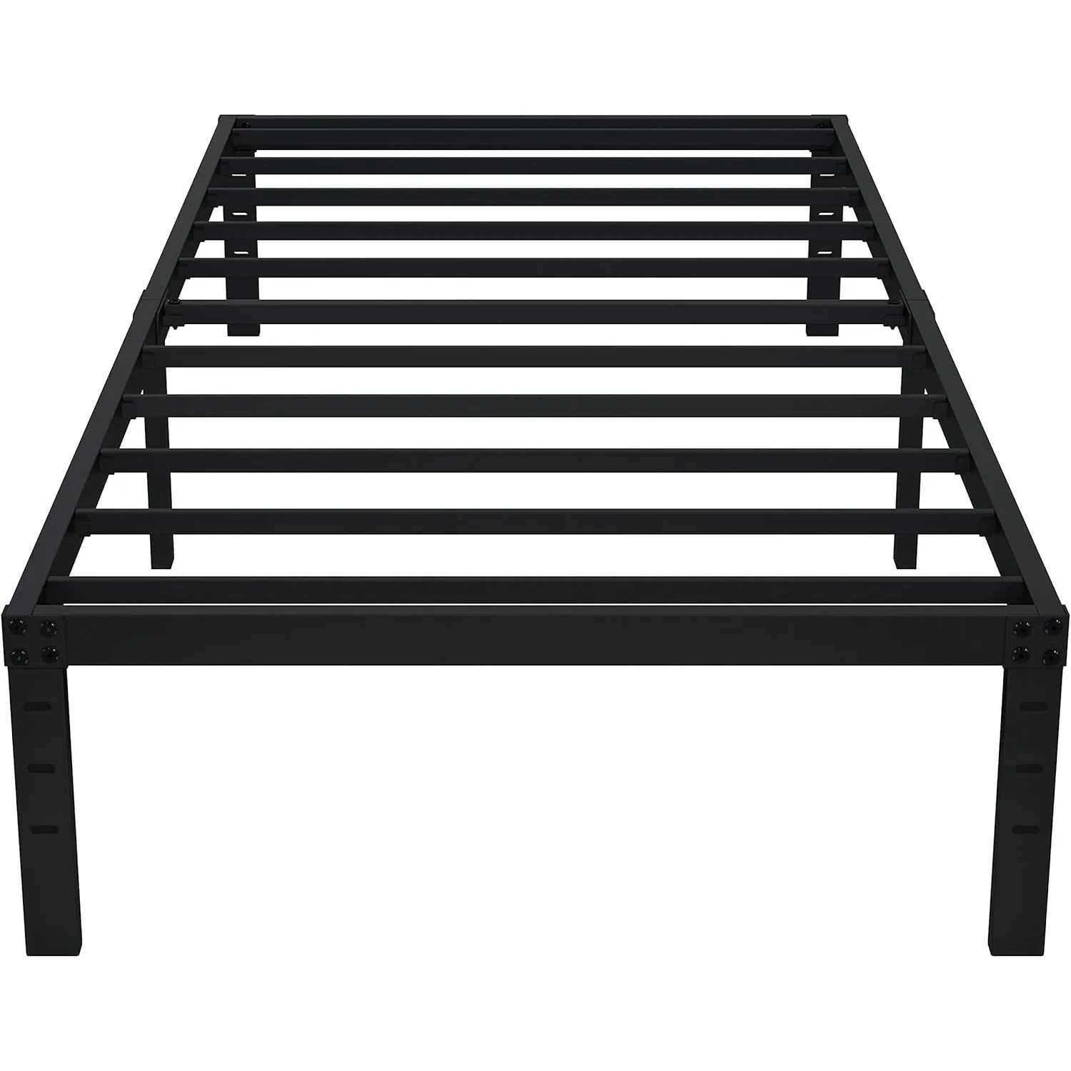 

14 Inch Twin Bed Frames No Box Spring Needed, Heavy Duty Metal Twin Platform Bed Frame, Noise Free, Easy Assembly, Black