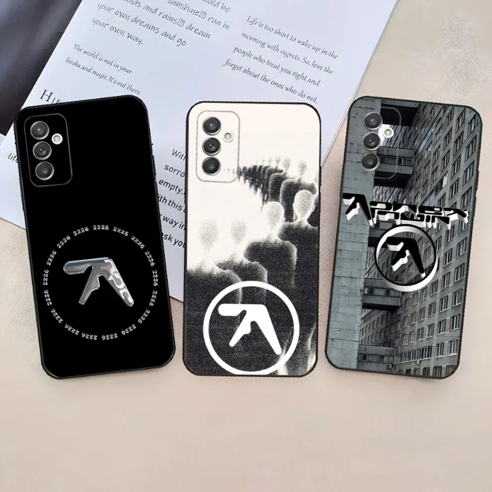 Aphex T-Twin Symbol Logo Phone Case For Samsung Galaxy A20,A21s,A22,A31,A32,A52,A53,A72,73,A80,A91 Soft Black Phone Cover