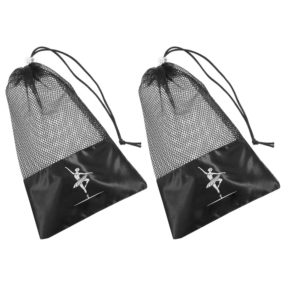 

2 шт., сумки на шнурке для балетной обуви, атласная сумка для хранения танцевальной обуви, портативная, легкая, удобная для переноски, сумка для балетной обуви для женщин