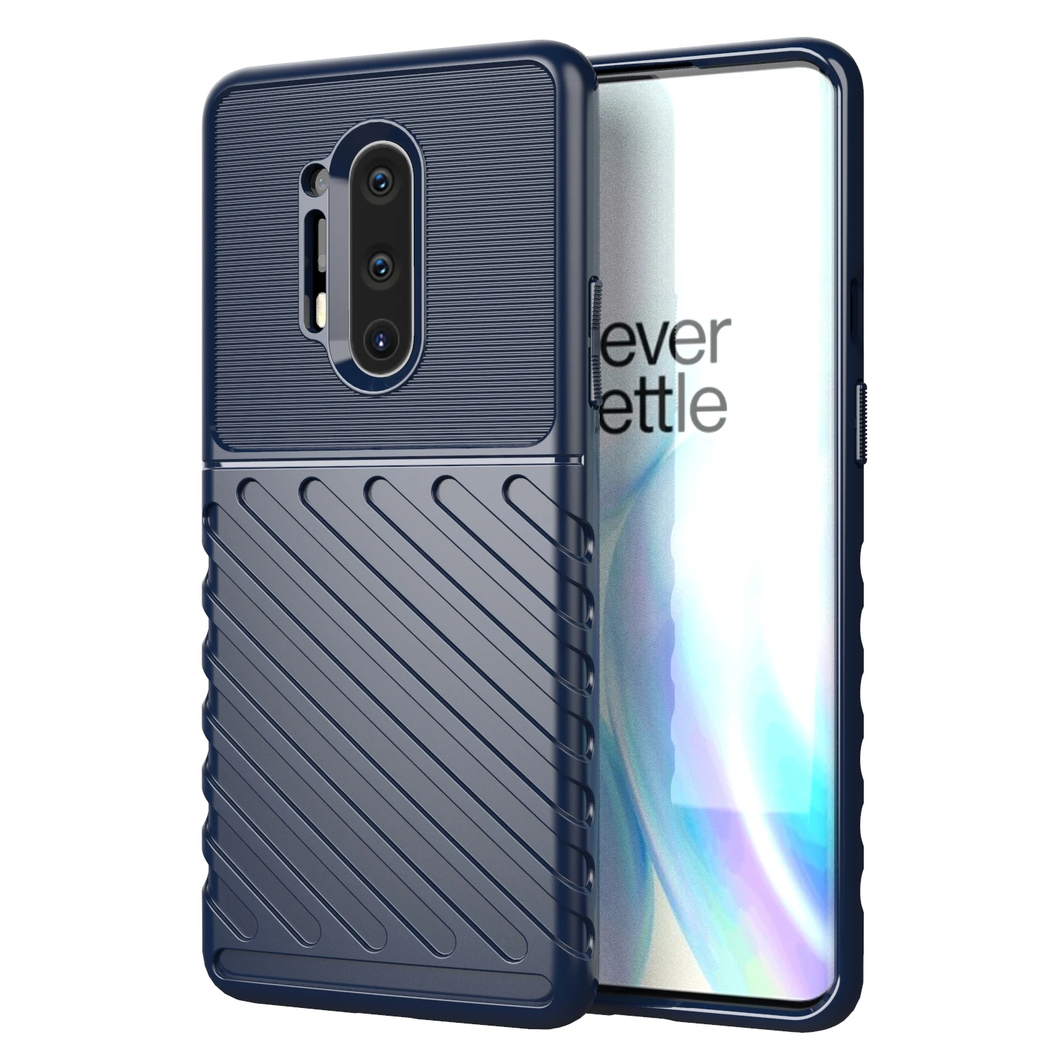 For Oneplus 8Pro 1+8 pro Luxury Silicone Case Shockproof Thunder Cover for oneplus8 pro Full Protective Mobile Shell