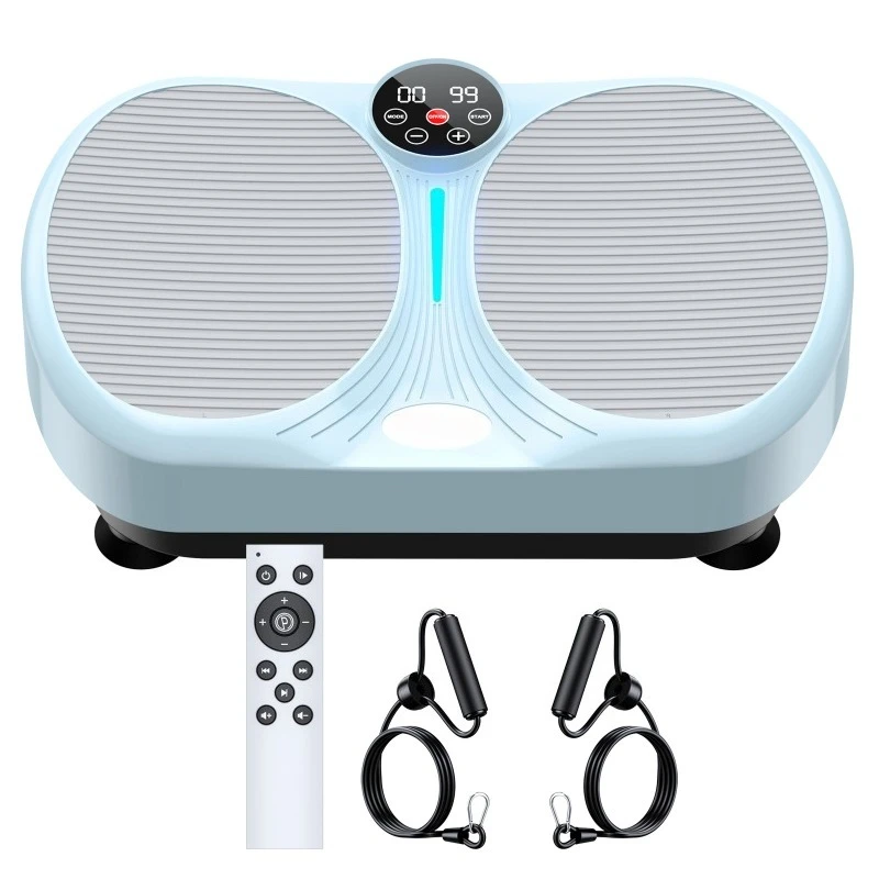Home-Use Blue Vibration Machine—Space-Saving Design Available in Multiple Standards: European, Chinese, British, and Australian