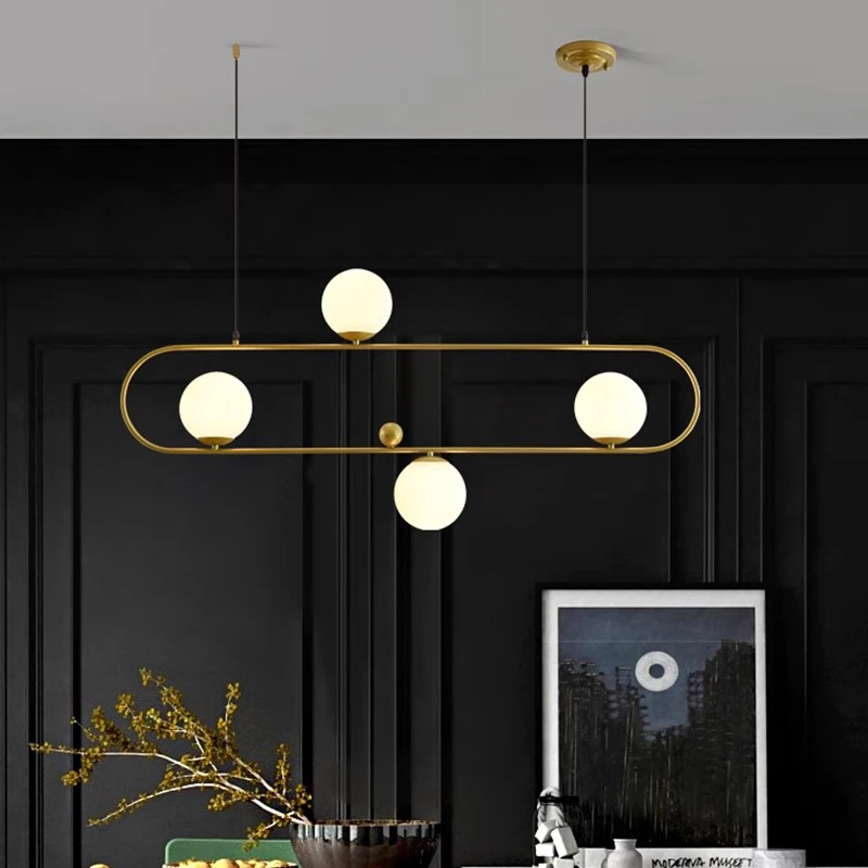 Plafonnier LED suspendu au design moderne, éclairage d'intérieur, luminaire décoratif de plafond, idéal pour un salon ou une salle à manger