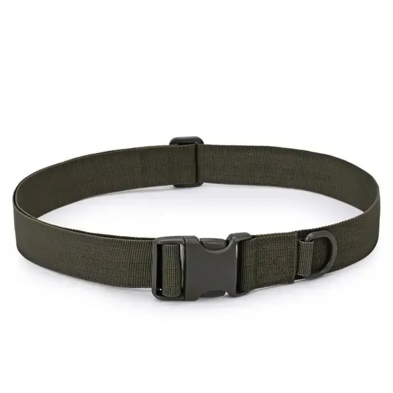 Ceinture DulBelt à dégagement rapide pour homme, style militaire, toile noire, chasse en plein air, cyclisme, mode, skip, environnement, 125cm