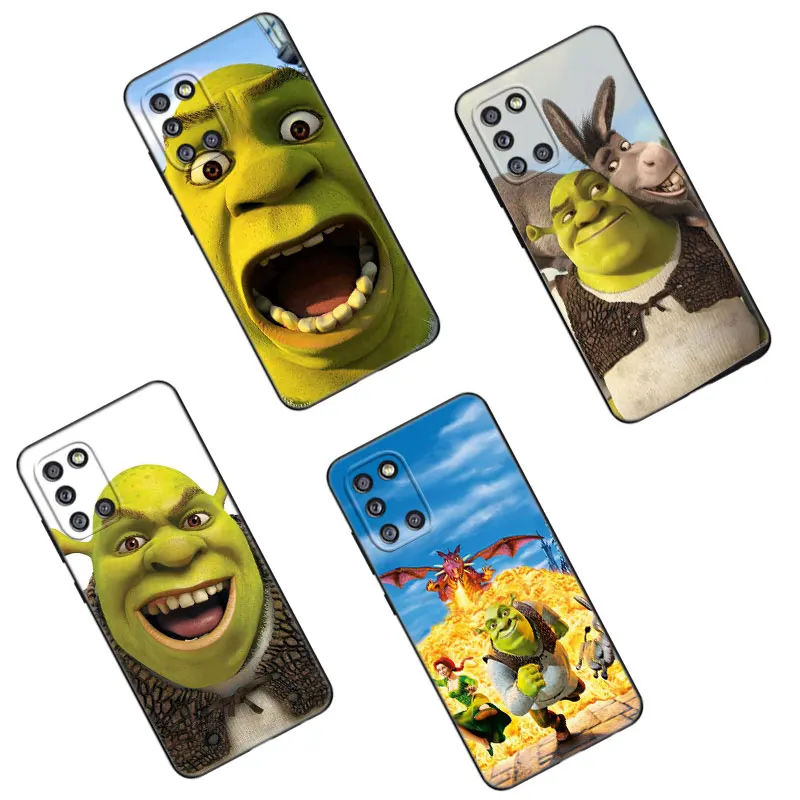 Anime S-shrek Art Black Silicone Phone Case For Samsung Galaxy A01 A03 Core A04 E A02 A05 A10 A20 A21 A30 A50 S A6 A8 + A7 2018