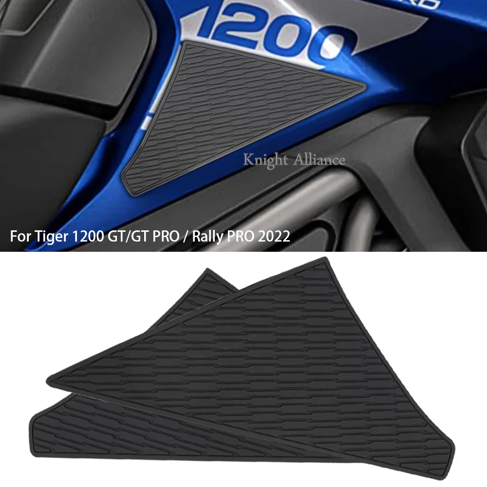 

New For Tiger 1200 GT/ GT Pro/ Rally Pro 2022 Motorcycle Fuel Tank Pad Tank Pads Protector Stickers Knee Grip Traction Pad