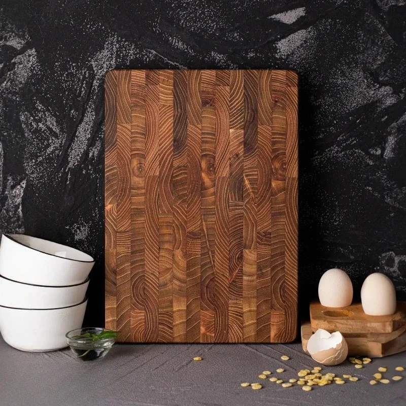Large Size,High Quality Teak Wood Cutting Board,1 Inch Thick，Suitable For Christmas，Halloween