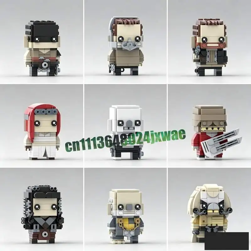 1371Pcs Post Apocalyptic Wasteland Character Collection Model Moc Custom Puzzle Building Blocks Diy Assembly Toy Creative Gifts