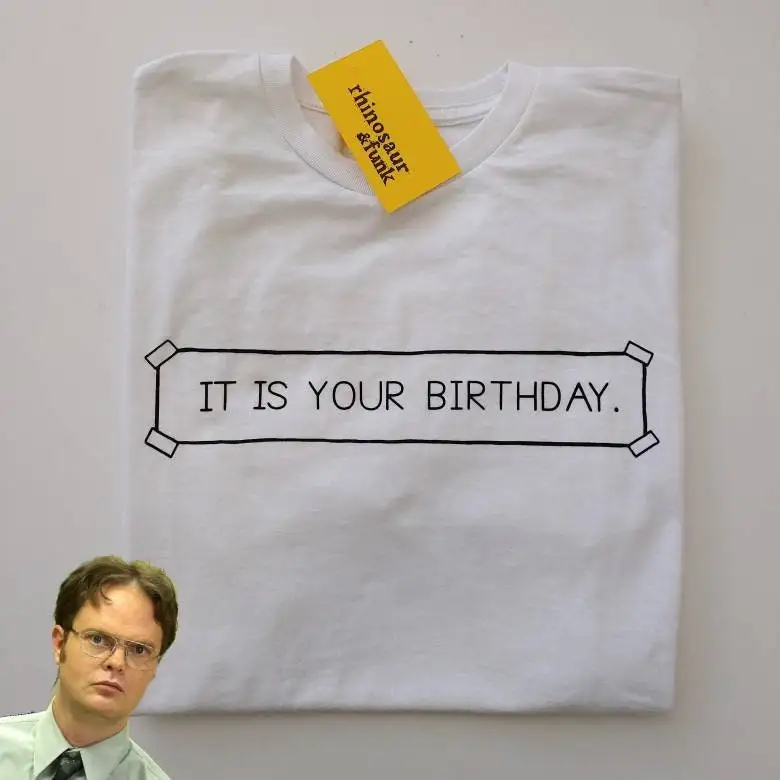 

Футболка «Это твой день рождения», вдохновленная Дуайтом