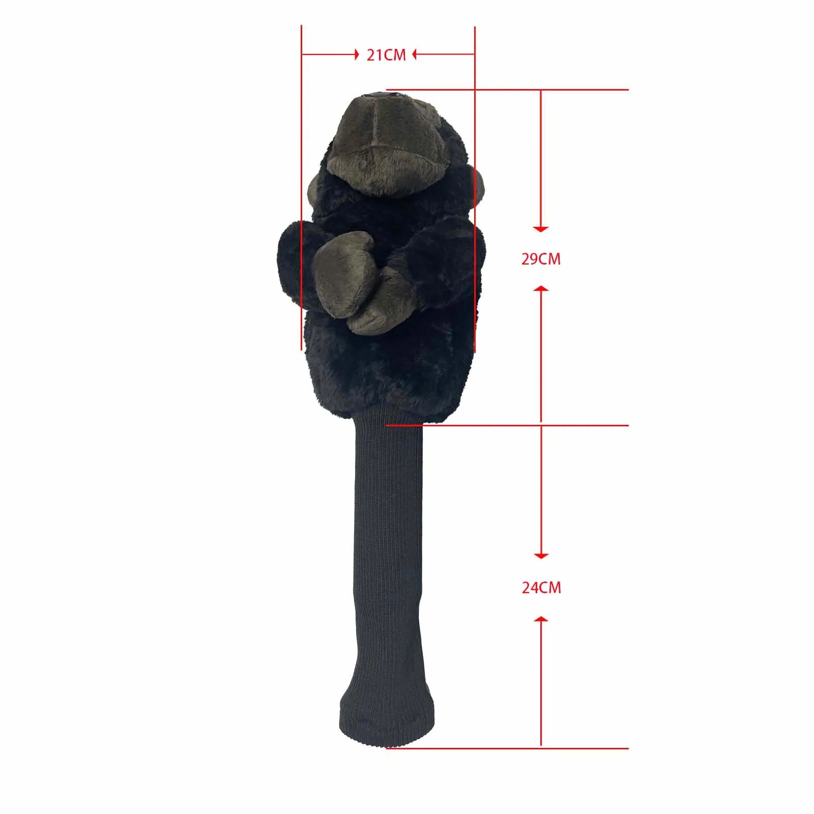 Animal Golf Driver Headcover Soft Plush Gorilla Golf Club Head Cover with Sock Sleeve for Driver Golf Club Head