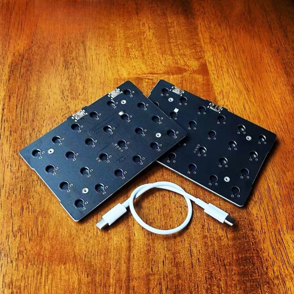 New X10 P48a Custom Split Keyboard Kit Low Axis Planck Layout Orthogonal Inline Mechanical Keyboard 48 Keys Single-Mode Wired