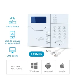 Focus ST-VGT Wireless TCP IP GSM Alarm Kit For Home Security System French/English PIR Motion Sensor Door Sensor for Smart Life