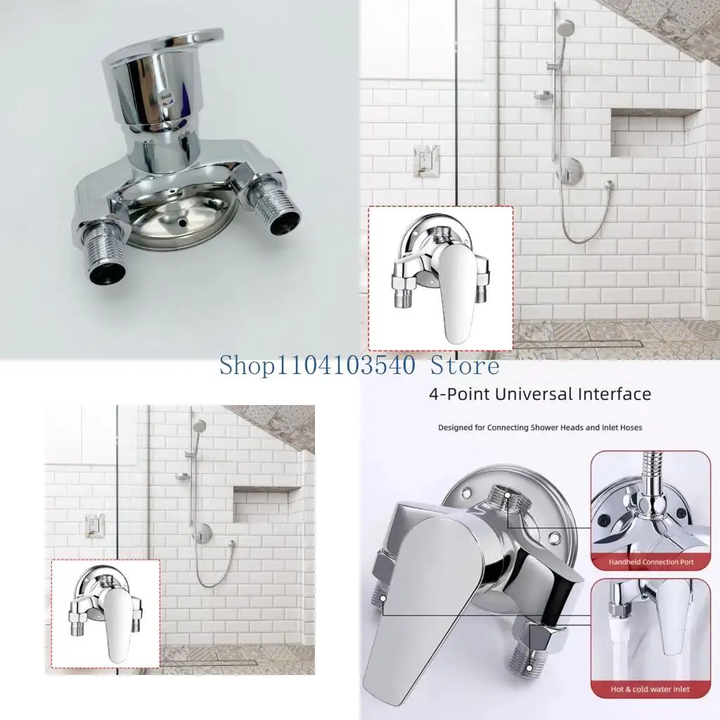 02DC Home Bathroom Shower Mixing Valves with Wall Mount Single Handle Water Adjustment and Metal Body for Replacement Work