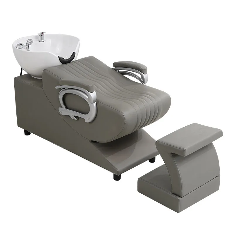 Foreign trade shampoo bed hair salon special simple beauty salon shampoo flush bed semi-reclining shampoo bed chair wholesale