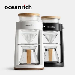 Automatic rotating coffee machine simulating hand-pushed retro double-layer insulation manual coffee grinder steel core