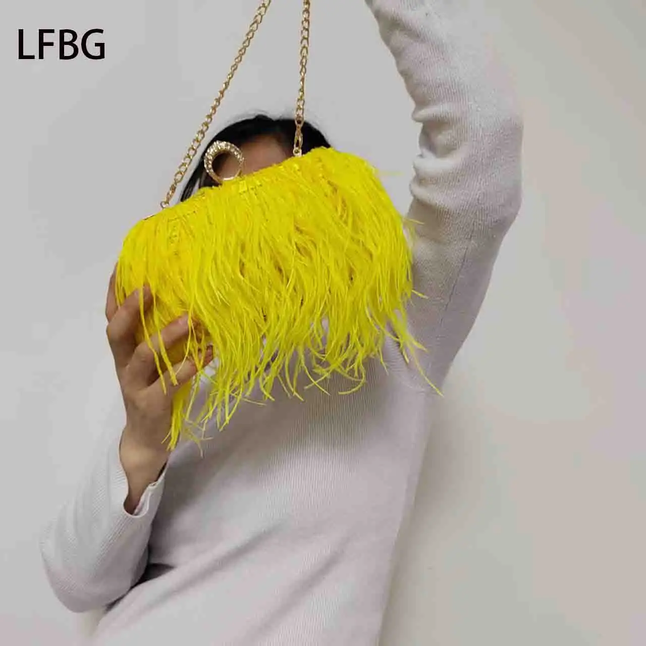 

2025 Yellow Clutch Purse Wedding Bridal Clutch Purse Yellow Bag With Knuckle Ring