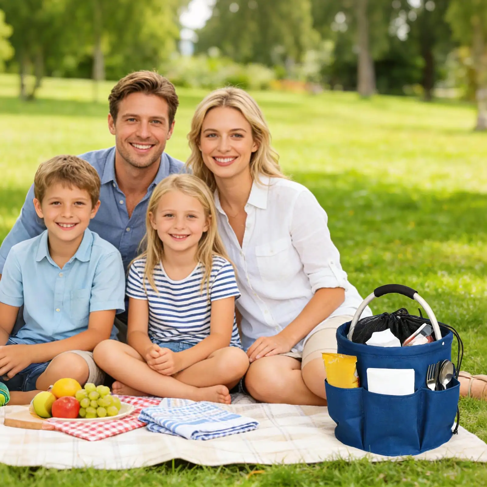 

Портативная корзина для хранения, органайзер для инструментов с ручкой, многофункциональная корзина для хранения для дома, ванной комнаты, сада, автомобиля