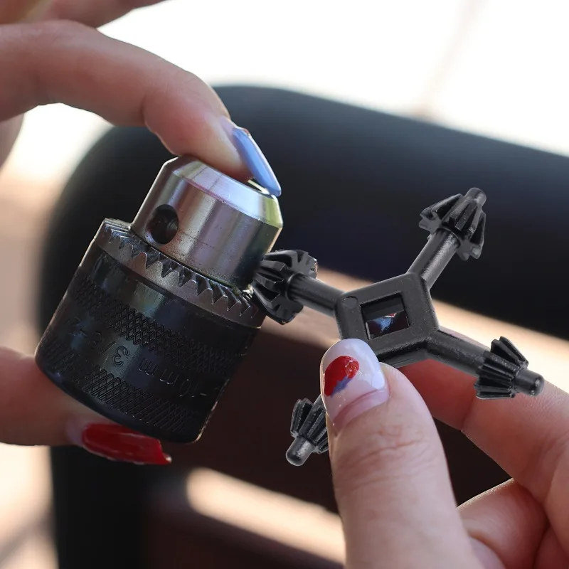 4-in-1 kruissleutel elektrische boorkop sleutelsleutels legering handboorhouder universele boorkop vervanging elektrisch gereedschap